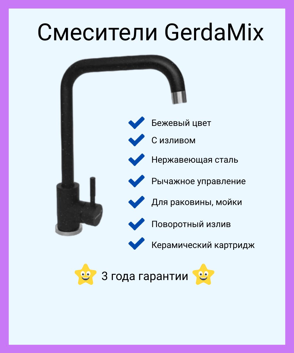 Gerdamix смесители для кухни