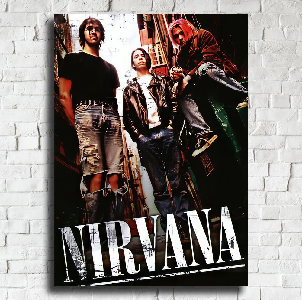 ПостерНирвана-КуртКобейнА3,30х40см,ПлакатNirvana-KurtCobain