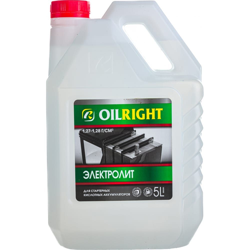 OILRIGHT Электролит кислотный, 5 л, 1 шт. - купить с доставкой по выгодным  ценам в интернет-магазине OZON (1219974094)