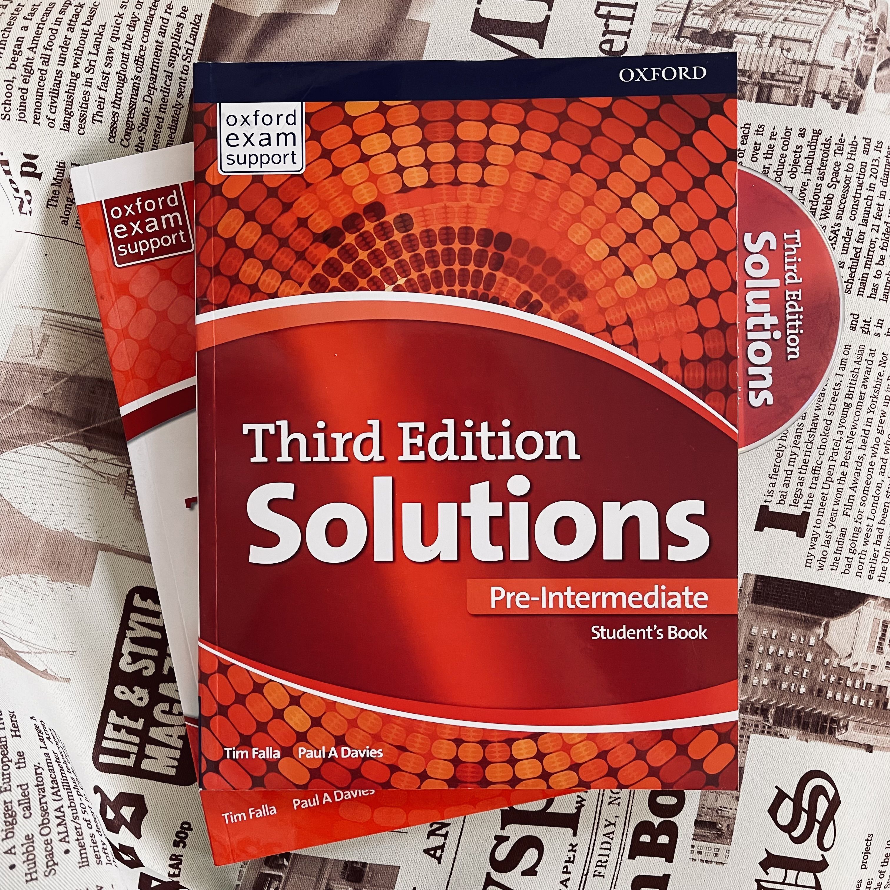 Solutions: pre-Intermediate. Solutions books. Third Edition solutions pre Intermediate Workbook. Third Edition solutions pre Intermediate student's book.