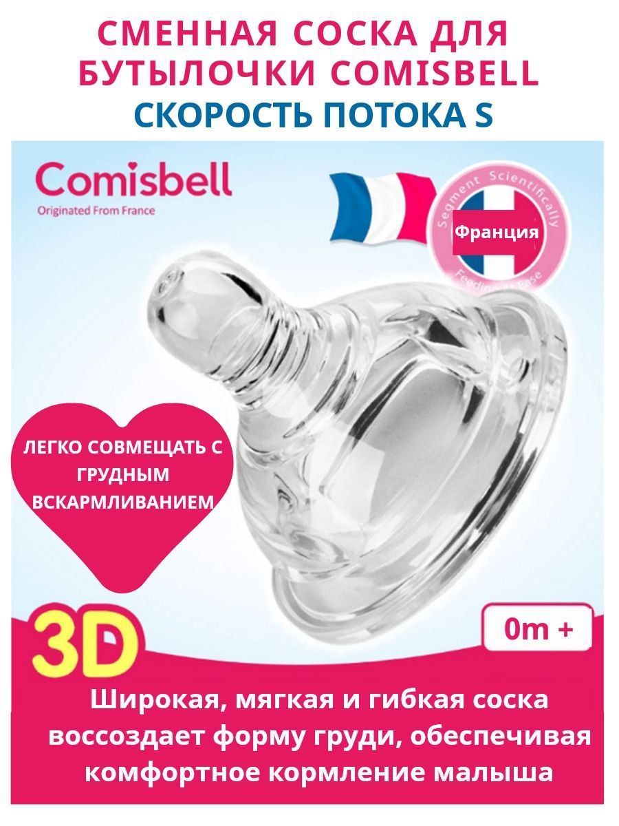 Соска сменная для бутылочек Comisbell