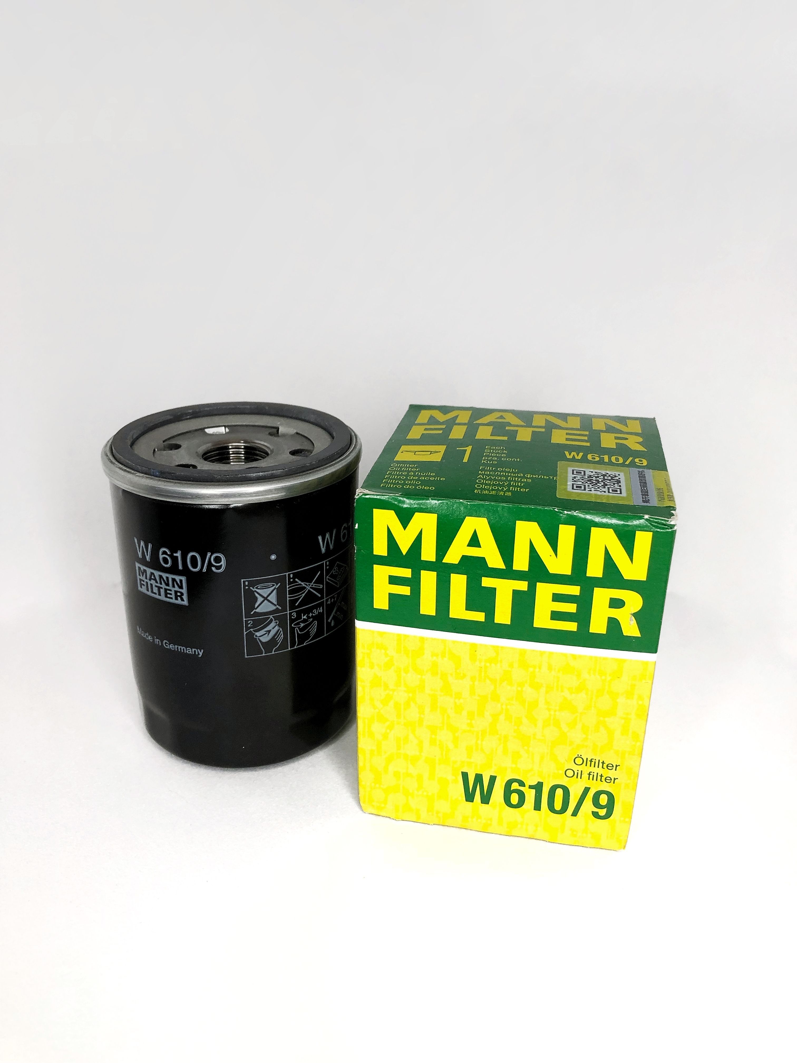 MANN FILTER Фильтр масляный арт. W6109, 1 шт.