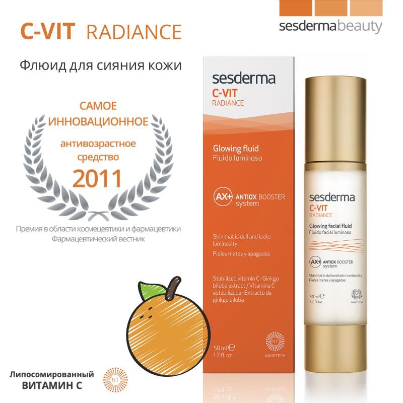 Sesderma c-Vit Radiance. Sesderma c-Vit Radiance glowing Fluid.