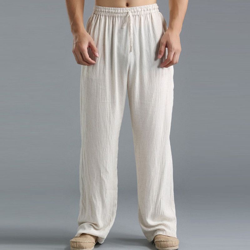 штаны из хлопка. брюки лен мужские muzzo. брюки men casual harem pants baggy wide leg trousers. серые домашние штаны. штаны из хлопка.
