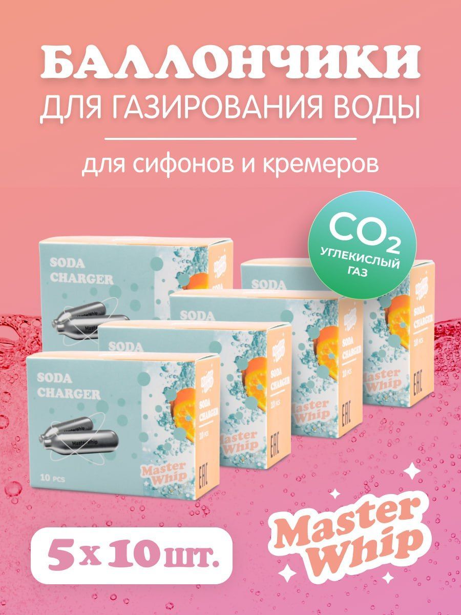 MasterWhipЗапчастьдлясифона,50шт