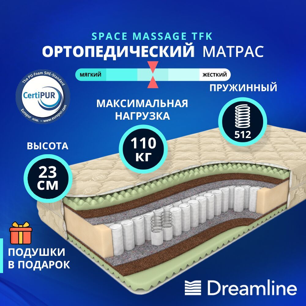 Матрас дримлайн space massage s1000