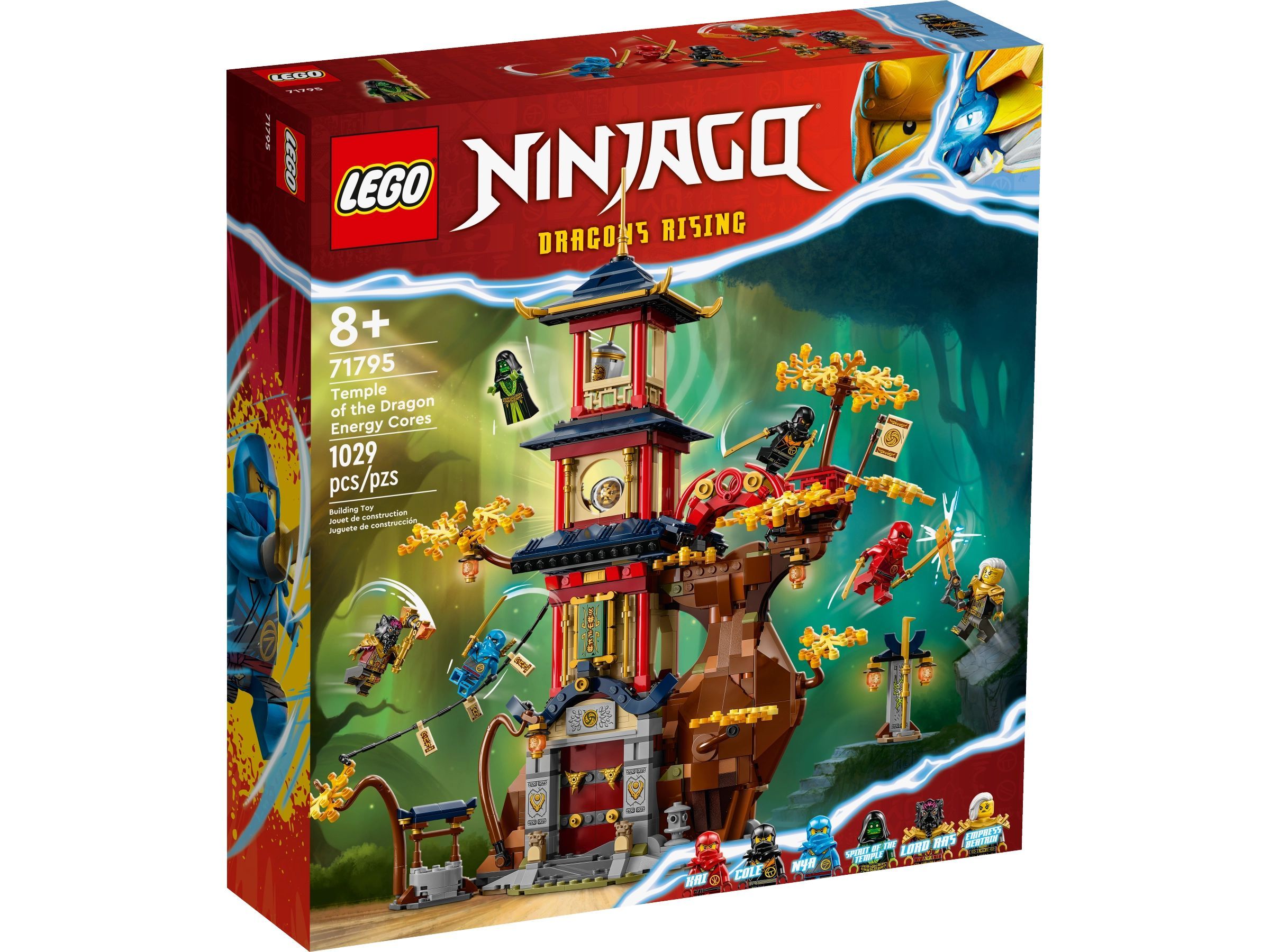 Конструктор LEGO NINJAGO Храм энергетического сердца дракона, 1029 деталей,  8 +, Лего 71795 - купить с доставкой по выгодным ценам в интернет-магазине  OZON (1427476540)