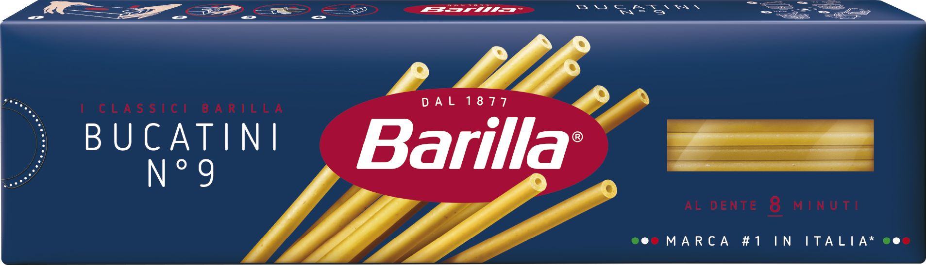 Макароны Barilla Букатини n.9, 400 г - купить с доставкой по выгодным ценам  в интернет-магазине OZON (140798182)