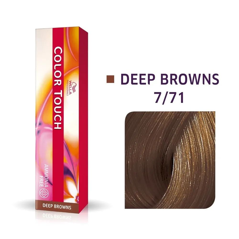 Deep brown. 4/77 Wella Color Touch Deep Browns. Велла колор тач 7.71. Wella краска Color Touch 6.75. Wella Color Touch 6/77.