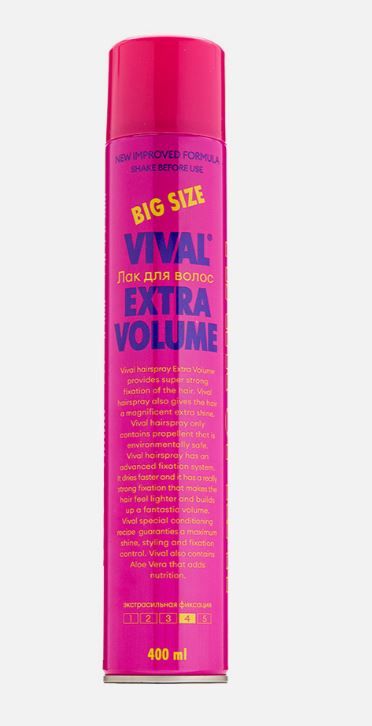 Лак для волос VIVAL beauty Extra Volume, 400 мл