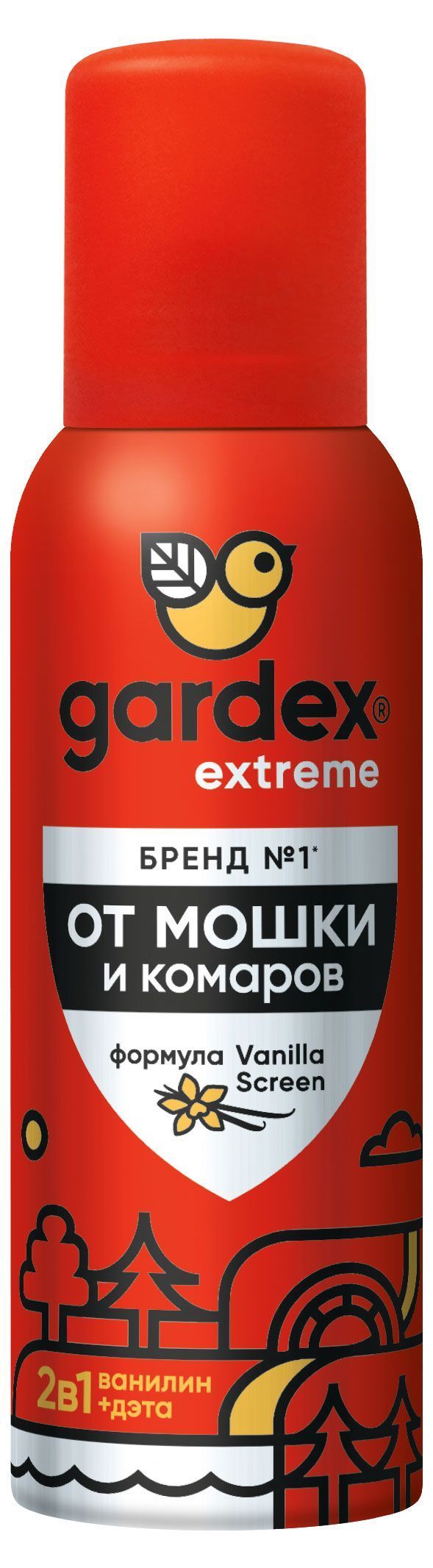 Аэрозоль-репеллент от мошки и комаров Gardex Extreme, 100 мл, 1 шт