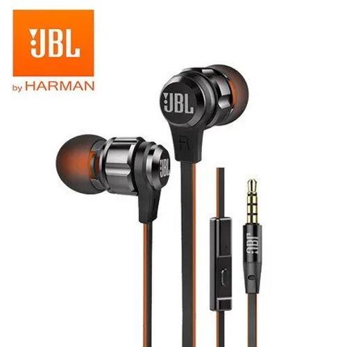ПроводныевнутриканальныенаушникиJBLT180A,3.5ммсмикрофоном,Bass,ЧЁРНЫЕ