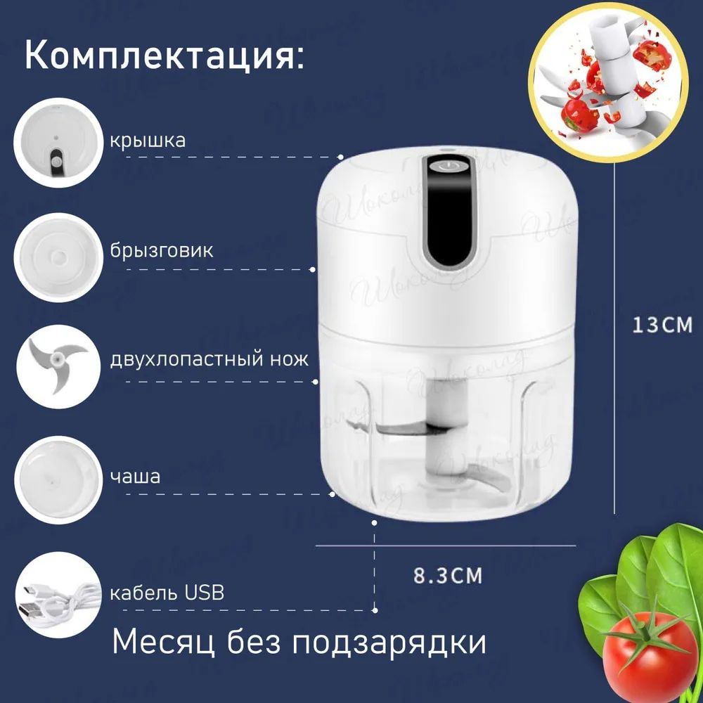 Измельчитель аккумуляторный для кухни