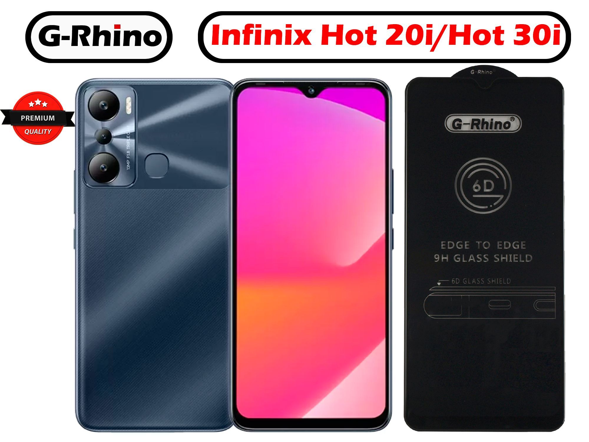 ЗащитноестеклоG-RhinoдляInfinixHot20iиHot30i