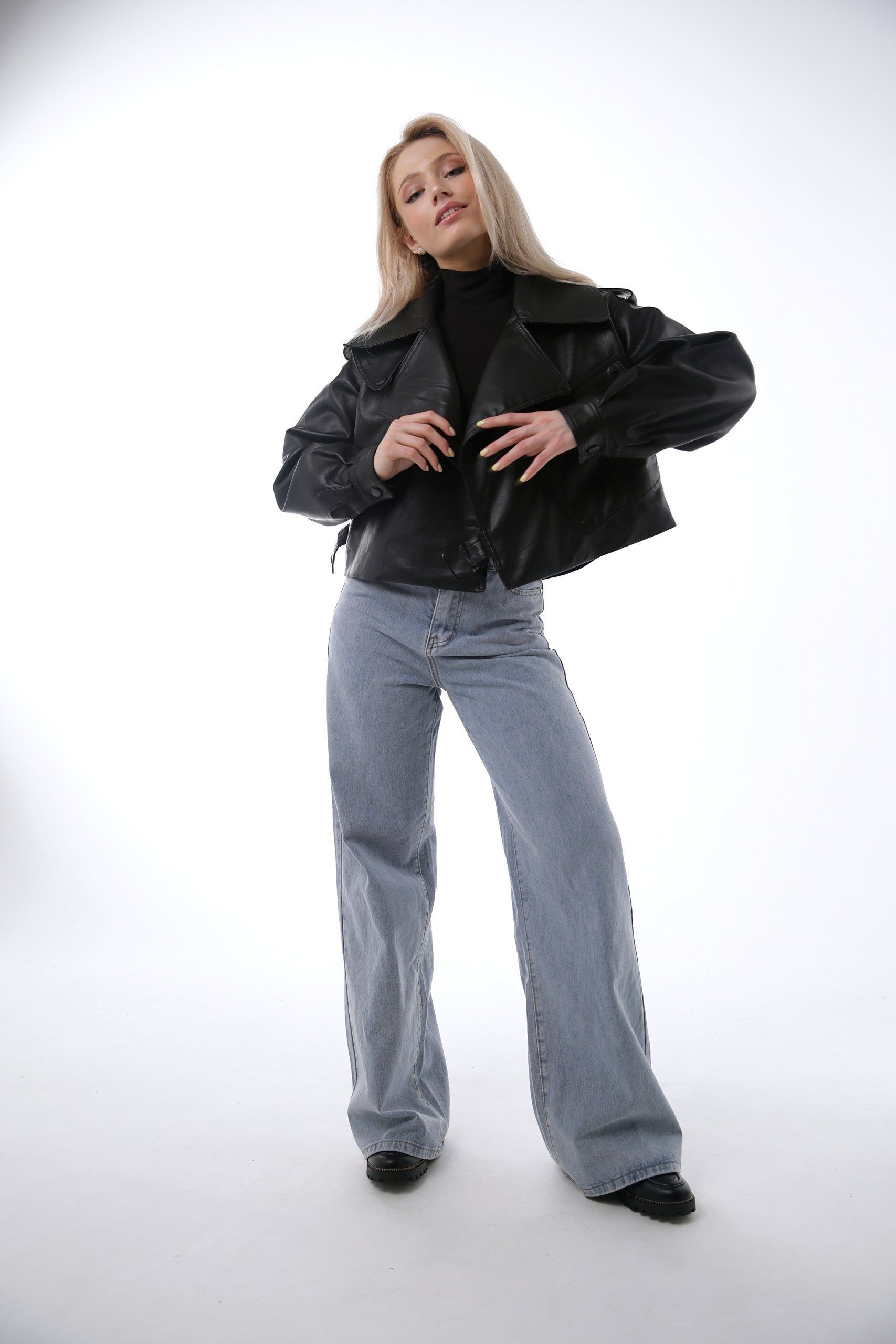 Куртка кожаная AFTF BASIC OUTERWEAR...