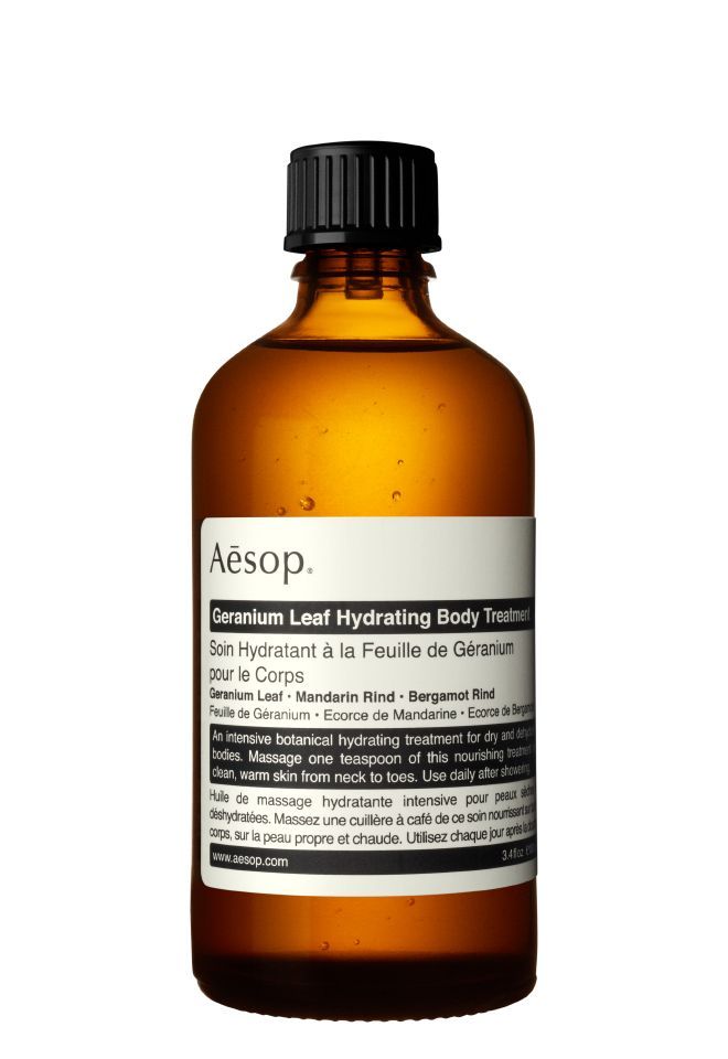 AESOP Geranium Leaf Hydrating Body Treatment 100 мл - увлажняющее масло для тела Aesop