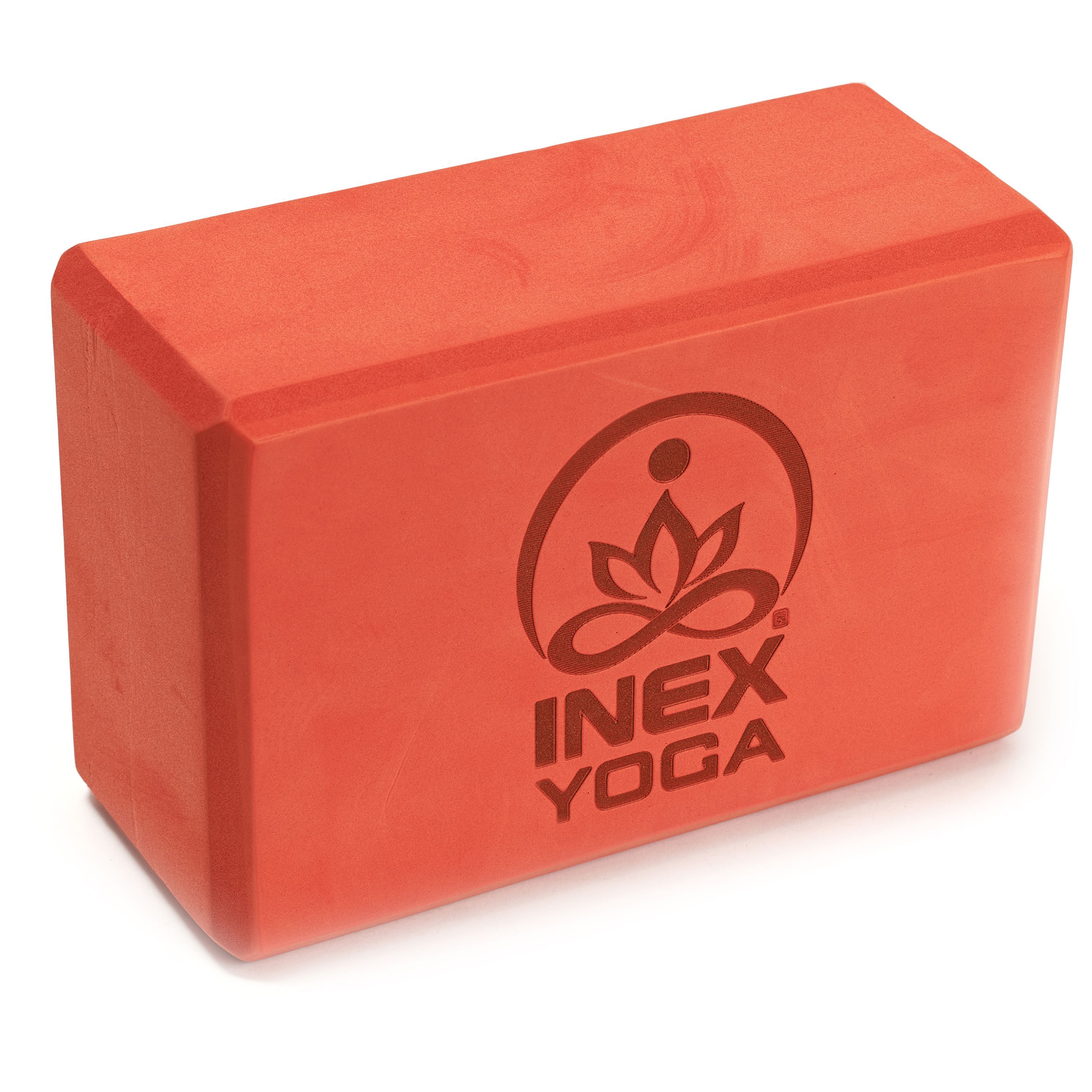 Блок для йоги INEX EVA Yoga Block, цвет кирпич 23х15х10 см