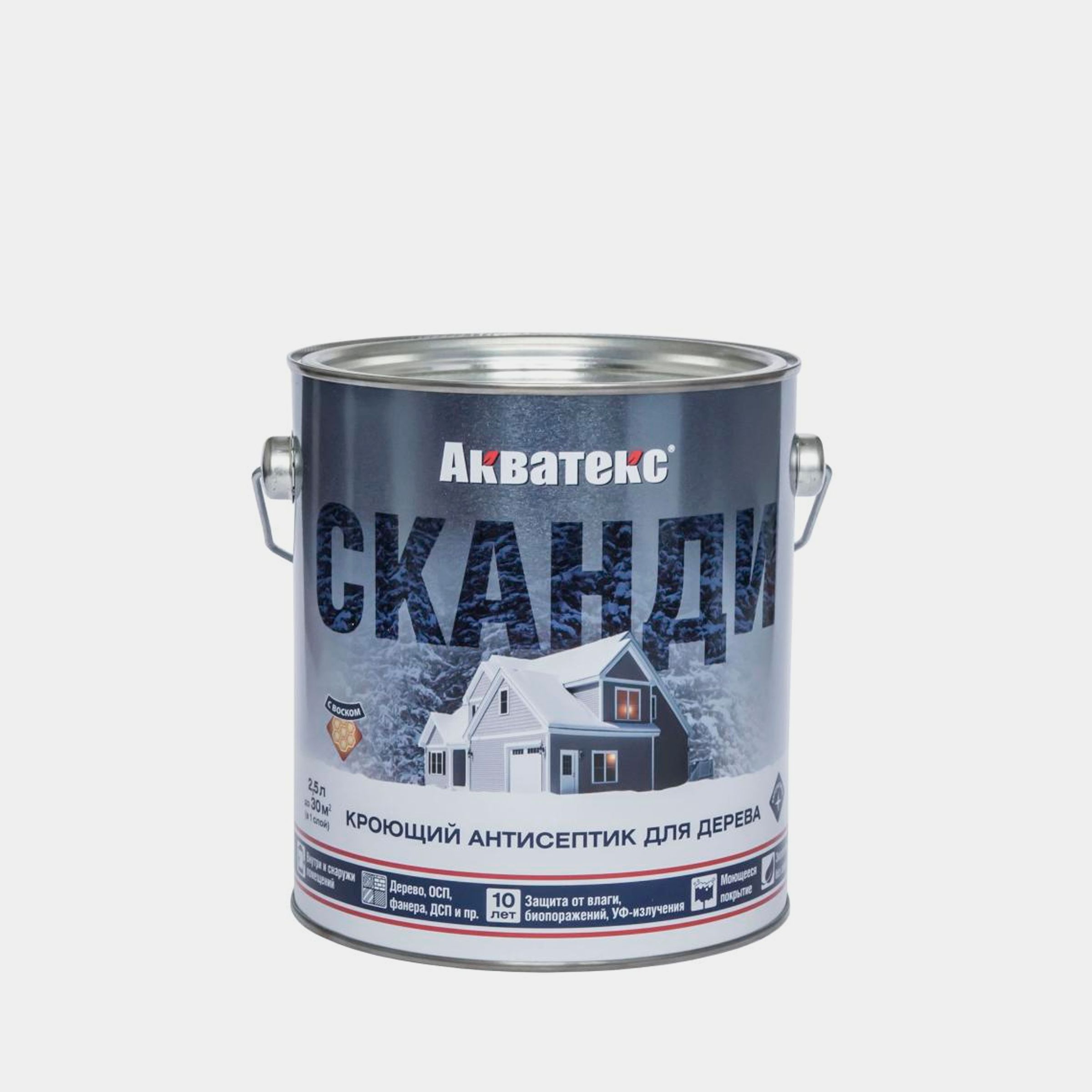 Акватекс кроющий антисептик для древесины