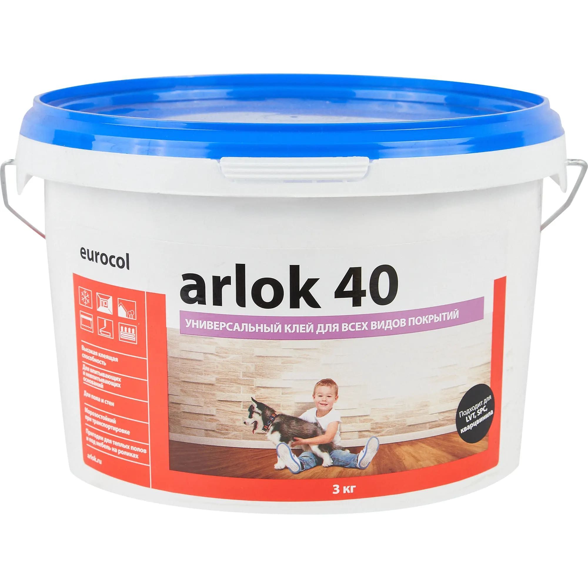 Клей контактный Arlok 40 универсальный, 3 кг