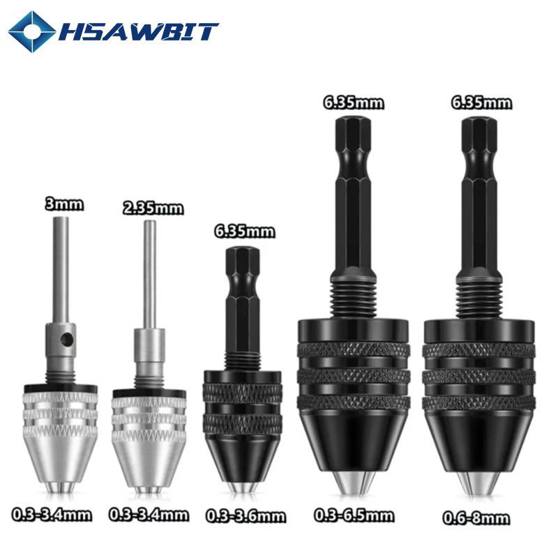 Быстрозажимнойпатрондлядрели,дляударнойдрели,электродрели0.3-3.4mm