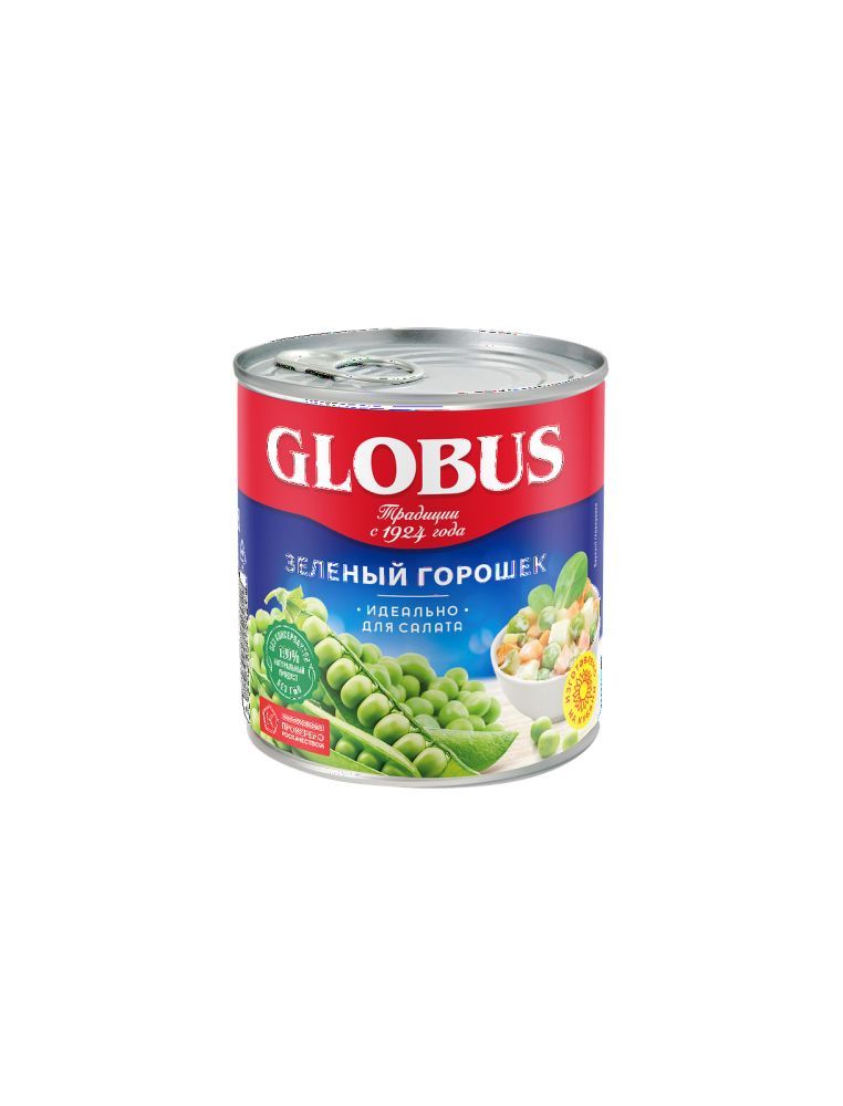 Зелёный горошек Globus 400г - 12шт