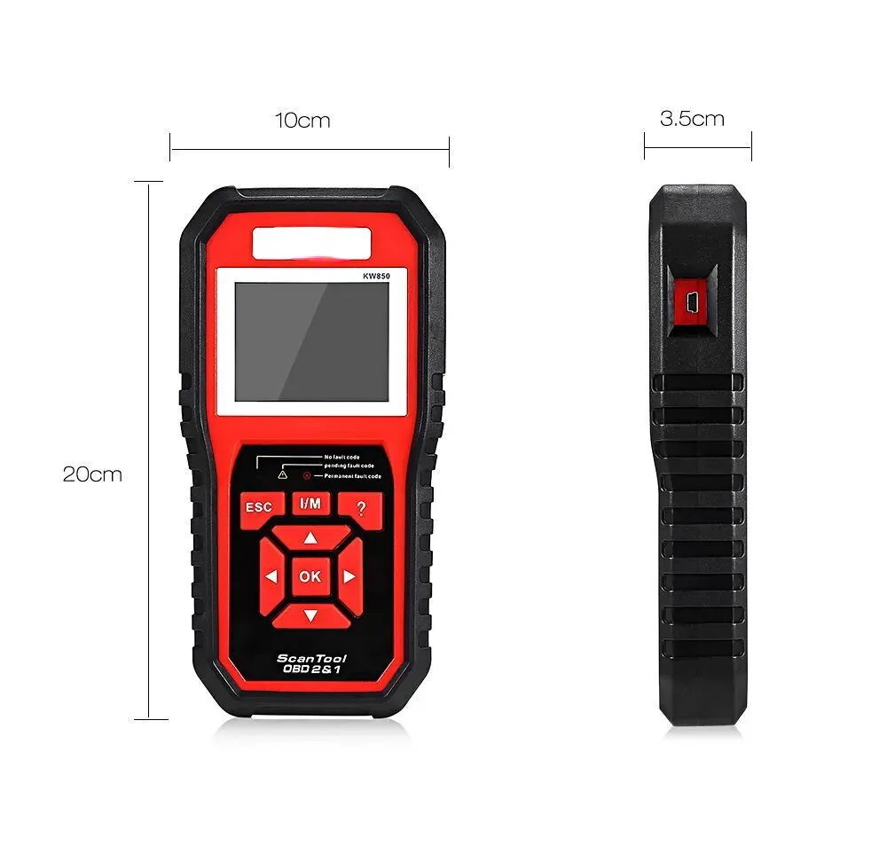 Описание функционального автосканера Konnwei KW850 OBD2