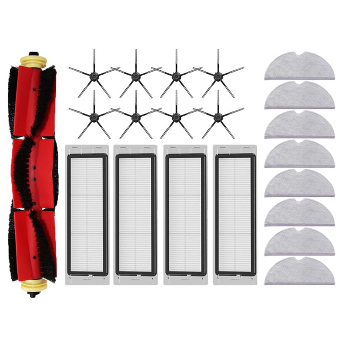 Главная боковая щетка для пылесоса HEPA фильтр Салфетка для швабры Запасные части Аксессуары