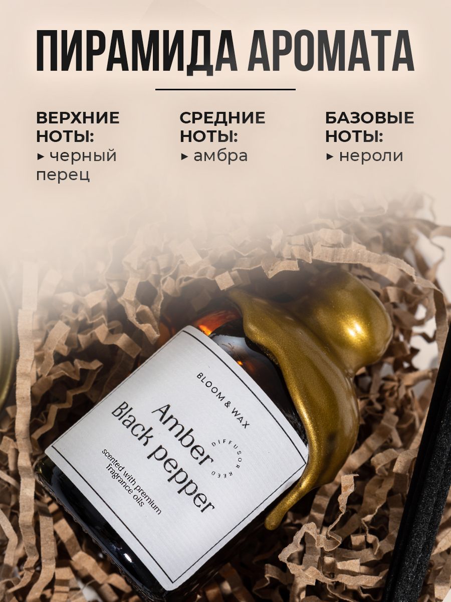 Ароматический диффузор Lost Cherry, аромадиффузор с палочками BLOOM & WAX,  50 мл.