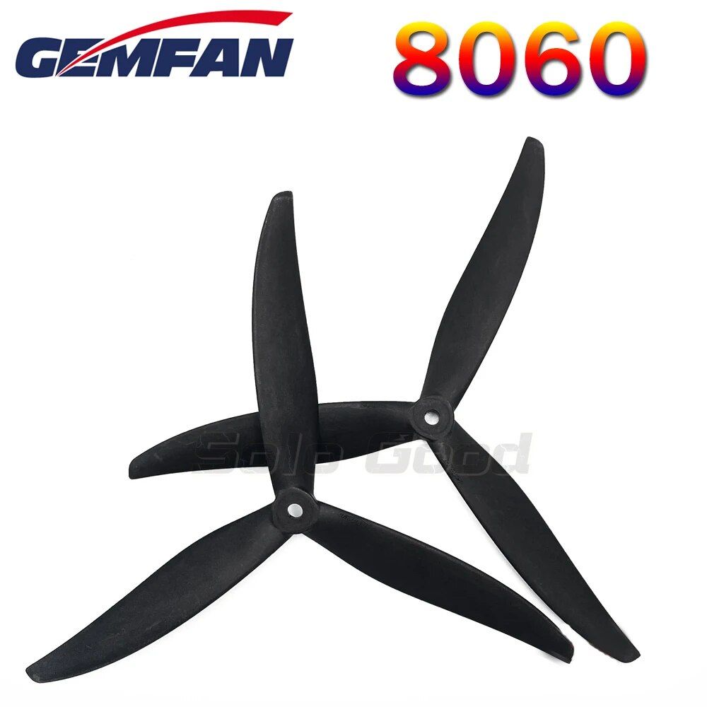 Gemfan 8x6x3 8060 3-blade Fiberglass Nylon propeller