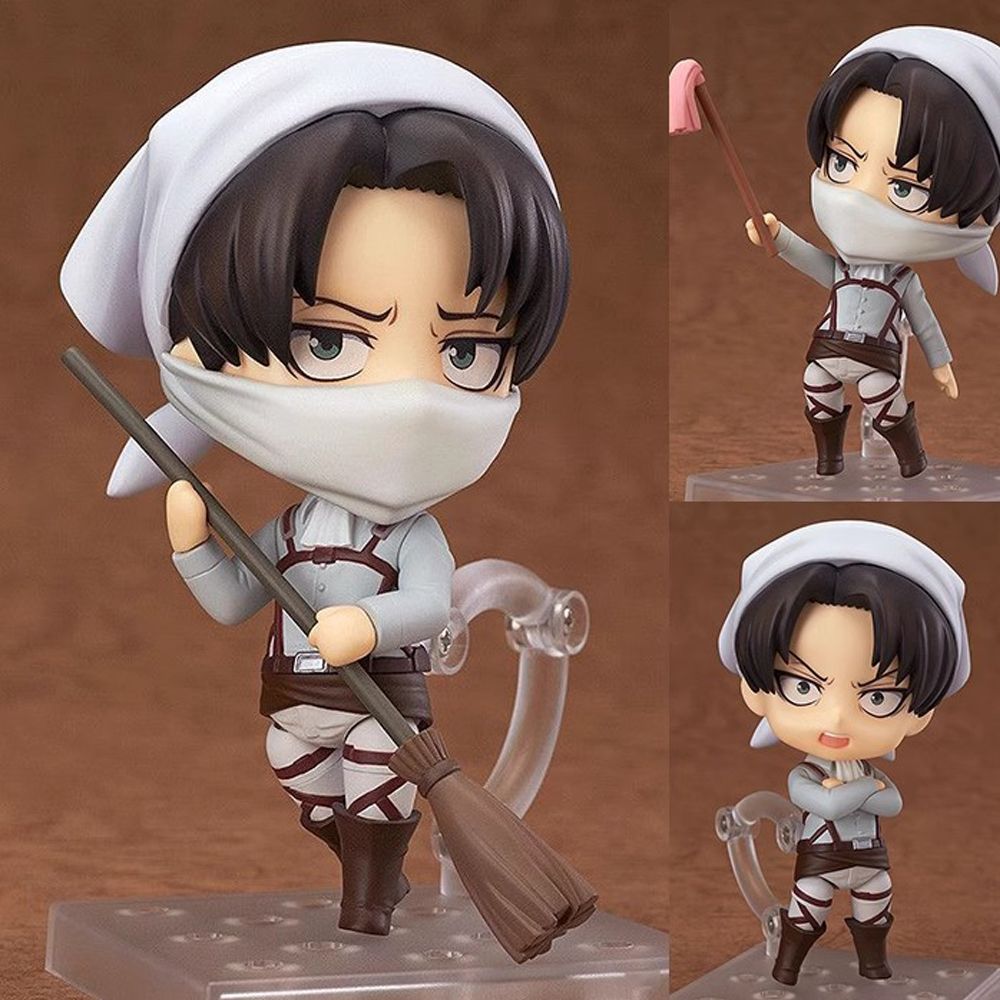 Фигурка нендороида атака титанов Версия для чистки леви Акkерман / Attack  on Titan Levi Ackerman Подарки для болельщиков 10 см - купить с доставкой  по выгодным ценам в интернет-магазине OZON (1283508662)