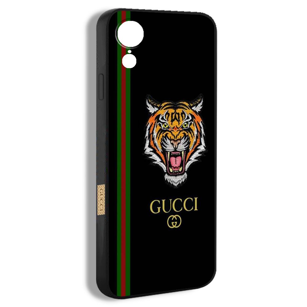 чехол для смартфона Подходит для iPhone XR Гуччи и тигр черный Gucci  Эстетика MSA16 - купить с доставкой по выгодным ценам в интернет-магазине  OZON (1289562472)