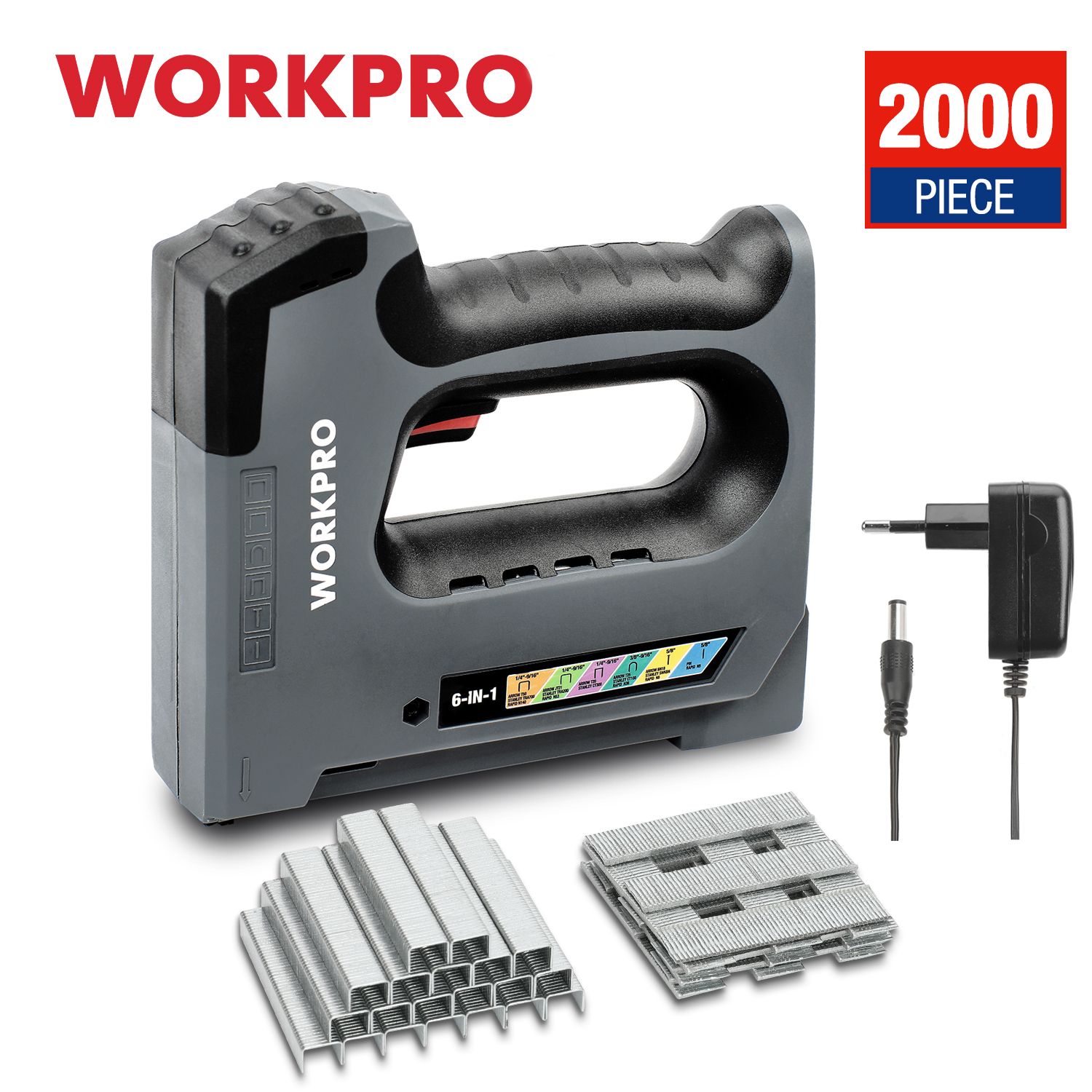 WORKPRO staple Gun 6-in-1