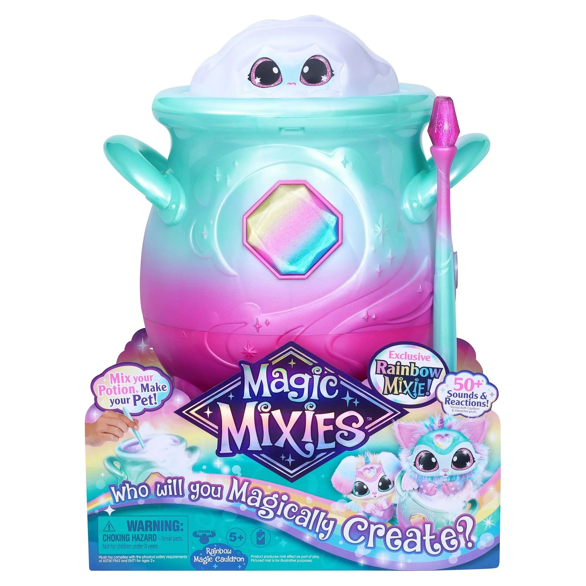 Игровой набор Magic Mixies Волшебный запотевающий котел15 см плюшевая  игрушка, Радуга