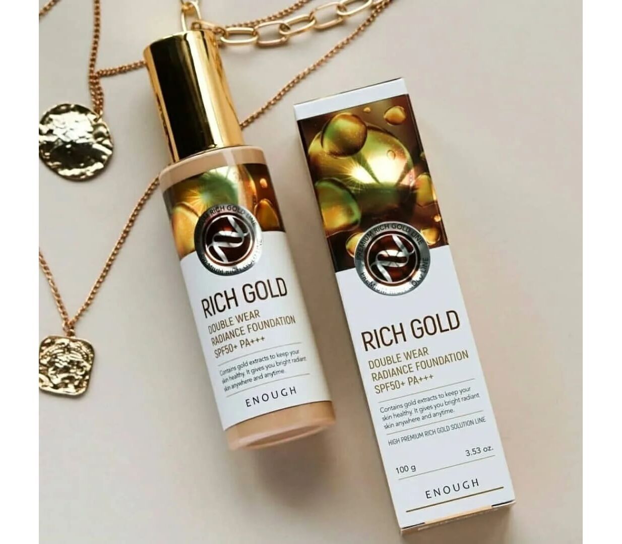 Enough крем тональный с золотом - Rich Gold Double Wear Radiance Foundation #13,. Тональный крем Рич Голд Корея. Enough тональный крем Rich Gold Double Wear Radiance Foundation 100 мл. Тональный крем для лица с золотом enough Rich Gold, тон 13.