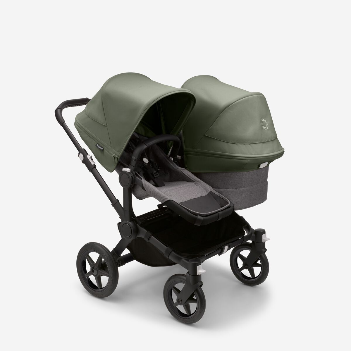 Коляска для погодок Bugaboo Donkey 5 Forest green/grey melange