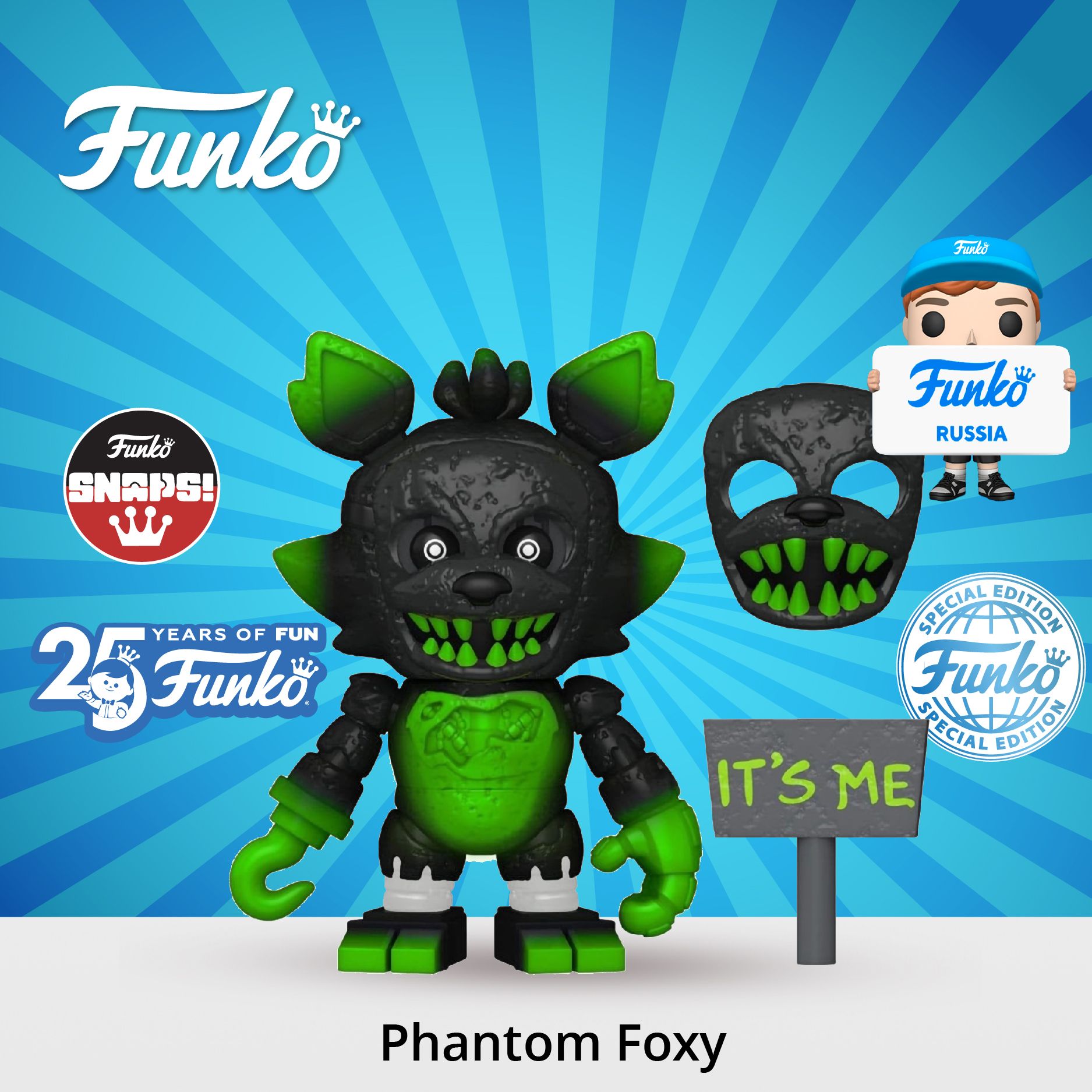 Фигурка Funko Vinyl SNAPS! FNAF Phantom Foxy/ Фанко Шнапс по мотивам игры  Пять ночей с Фредди - купить с доставкой по выгодным ценам в  интернет-магазине OZON (1280975515)