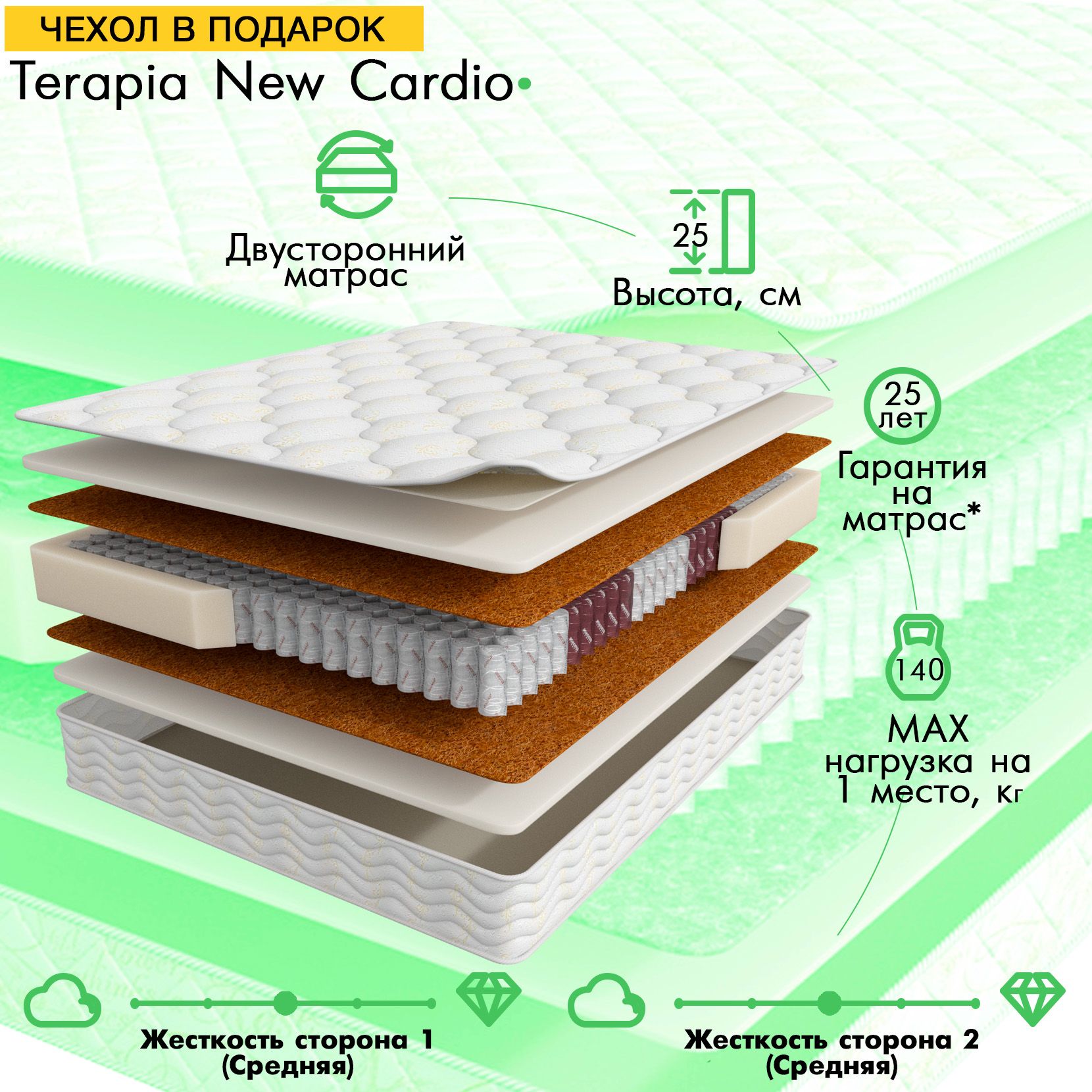 Матрас terapia new cardio 180 200