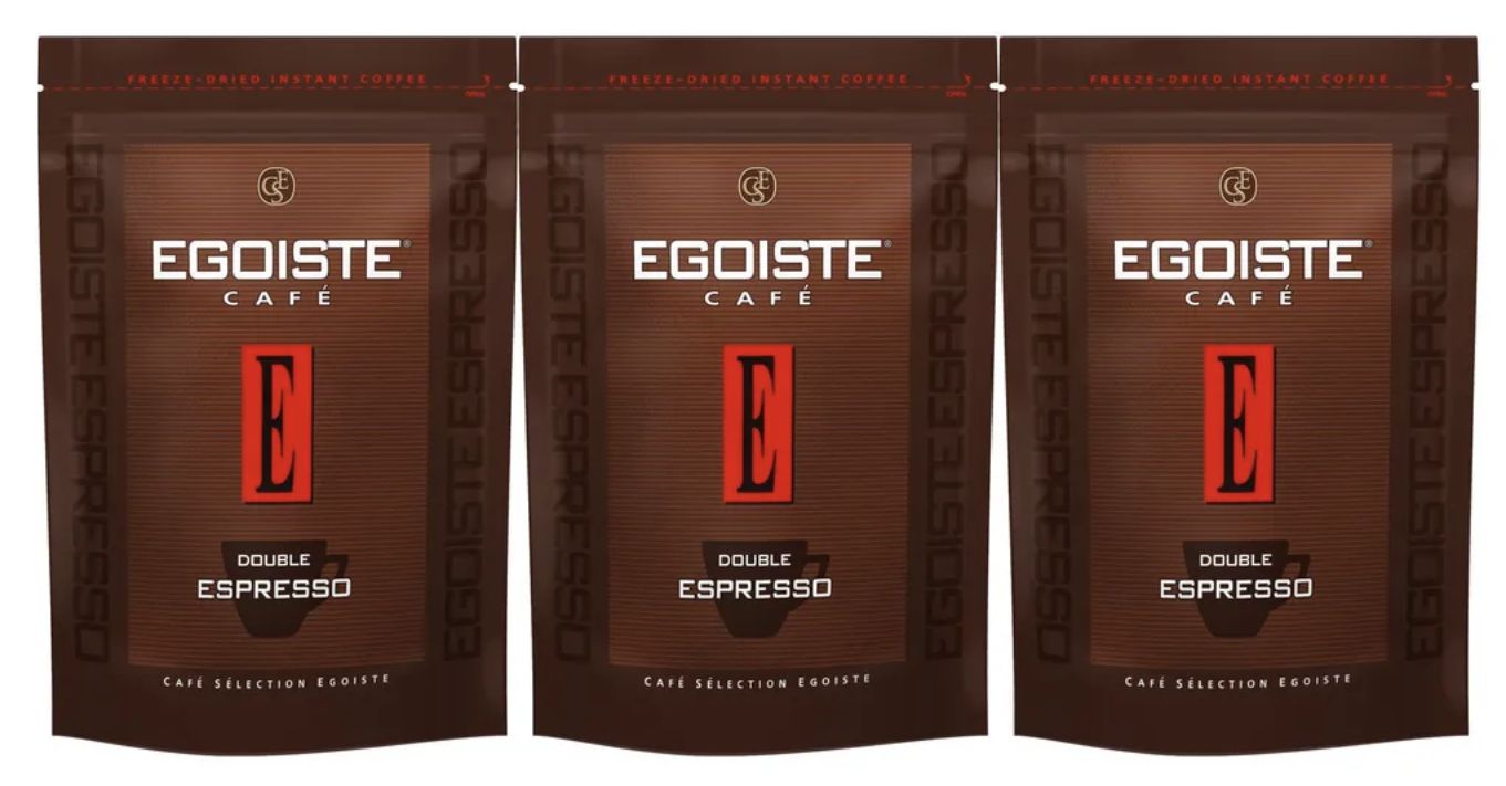 Кофе Egoiste Double Espresso растворимый, 70г х 3 шт