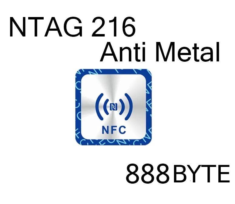 NFCметкаNTAG216/перезаписываемая/AntiMetal