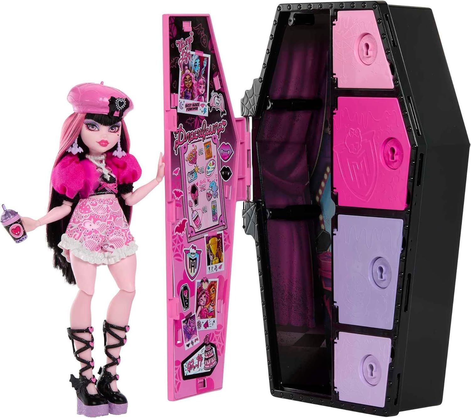 Игрушка Monster High Таинственные друзья Игровой набор S1 - Draculaura  HKY60 - купить с доставкой по выгодным ценам в интернет-магазине OZON  (1312591780)