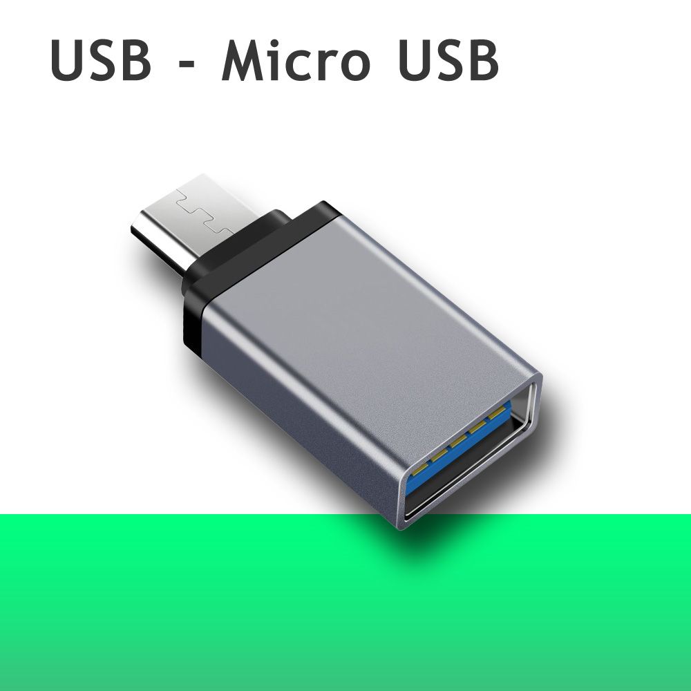 Переходник USB Micro USB / USB Micro USB переходник для флешки / Адаптер с  ЮСБ на Микро ЮСБ - купить с доставкой по выгодным ценам в интернет-магазине  OZON (1319049691)