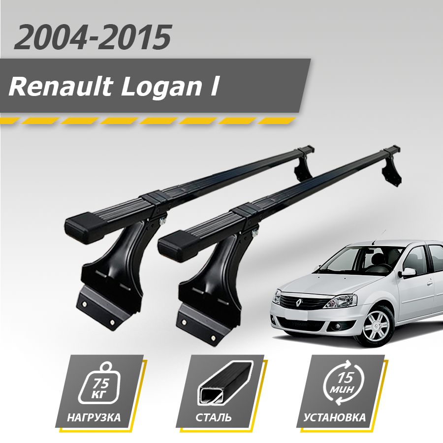 Комплект багажника Inter 2004-2015RenaultLoganDelta - купить по доступным  ценам в интернет-магазине OZON (1323383005)