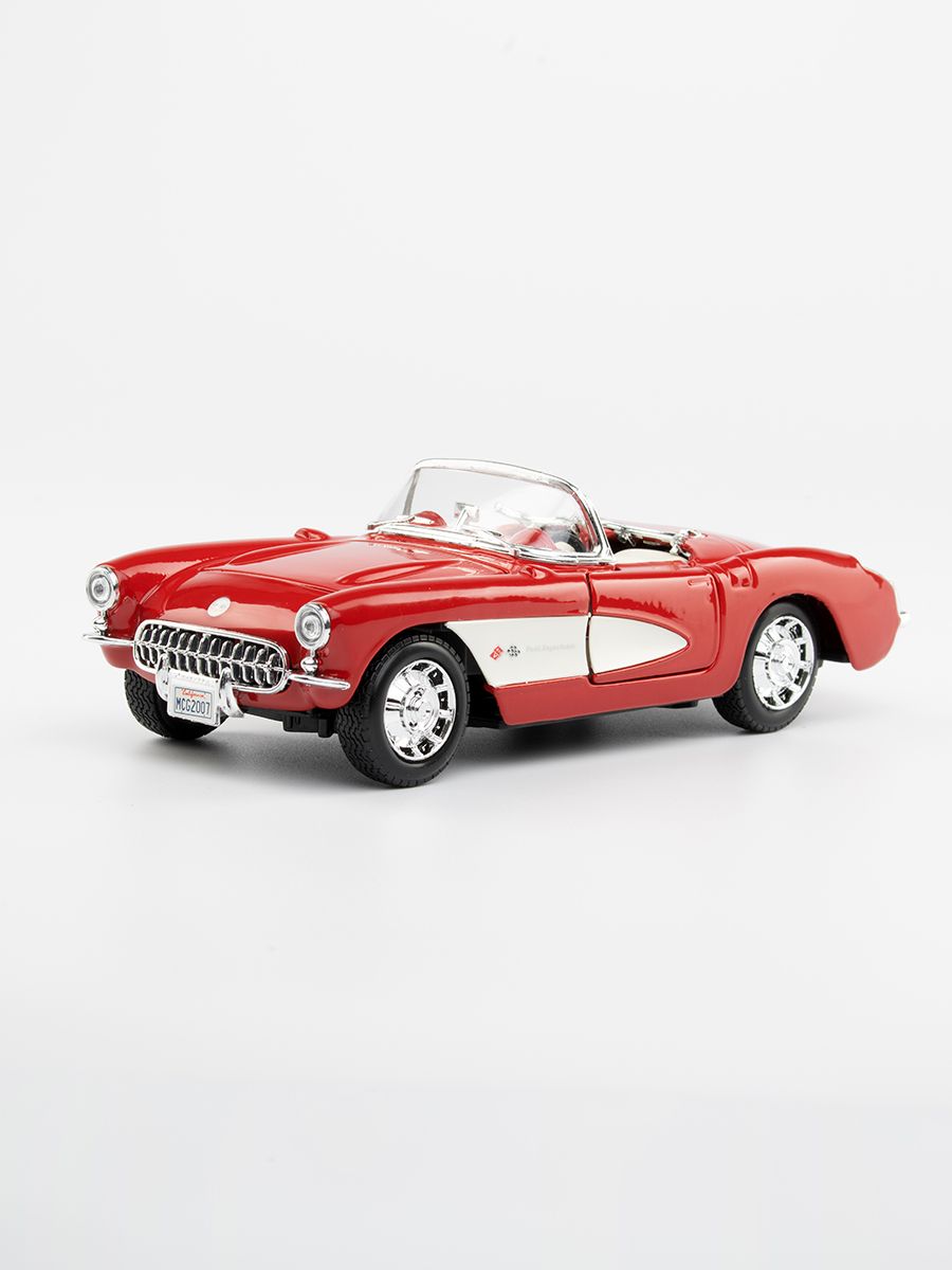 Игрушка детская машинка металлическая Chevrolet Corvette 1957 1:24 (сборная  модель) - купить с доставкой по выгодным ценам в интернет-магазине OZON  (1353013333)