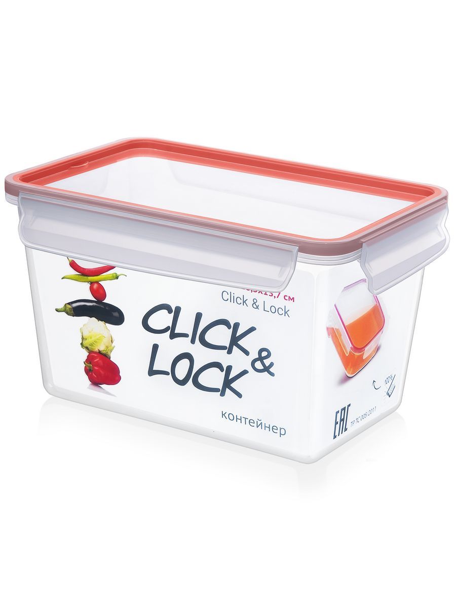 Контейнердляедыгерметичный3лFACKELMANNClick&Lock,пищевойпластиковыйконтейнердлядома,дачи,пикник