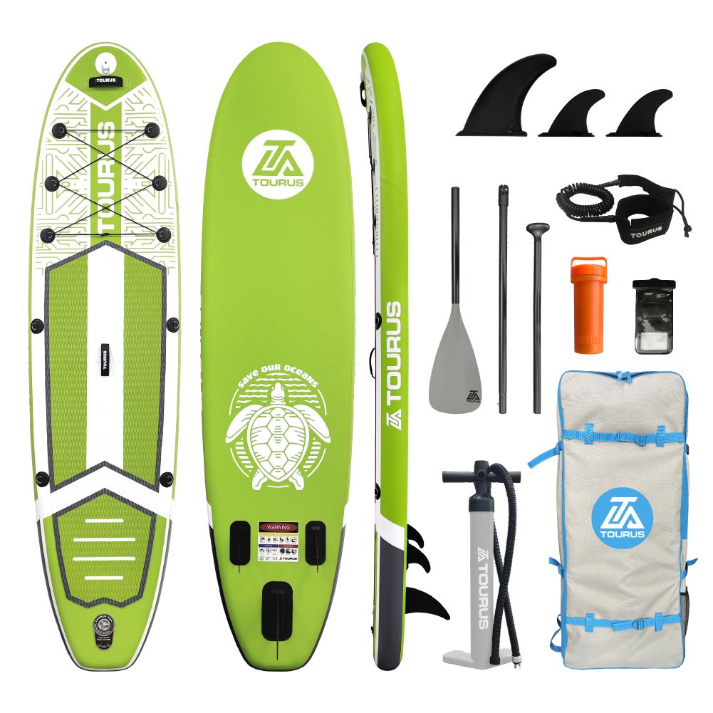 Надувная серфинг доска SUP board TOURUS 10.6 TS-NW001 2023 (320х81х15 см) с  рюкзаком, веслом, насосом и страховочным лишемSUP-доска