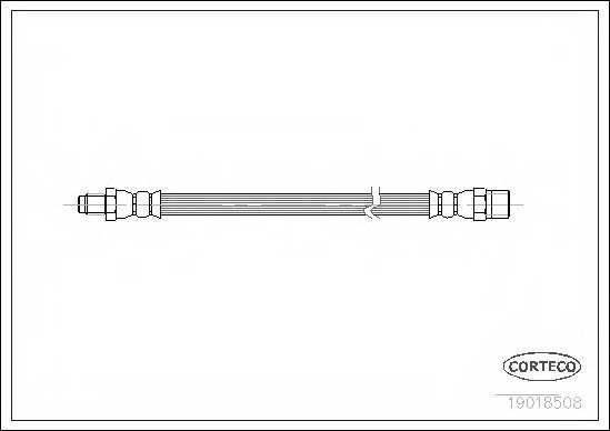 Шланг тормозной для MERCEDES-BENZ T1 c бортовой платформой/ходовая часть (602) 308 D 2.3 CORTECO 19018508