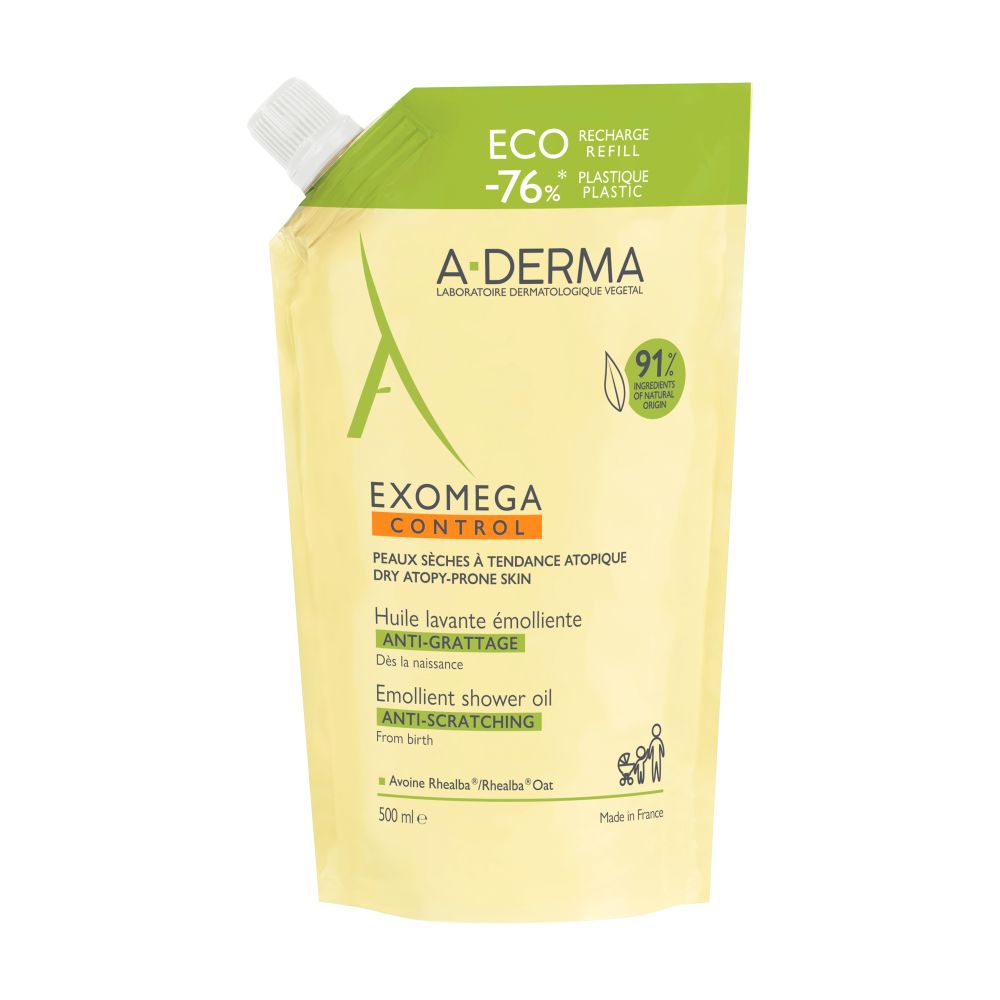 A-Derma Exomega Control купить. Смягчающее масло для душа