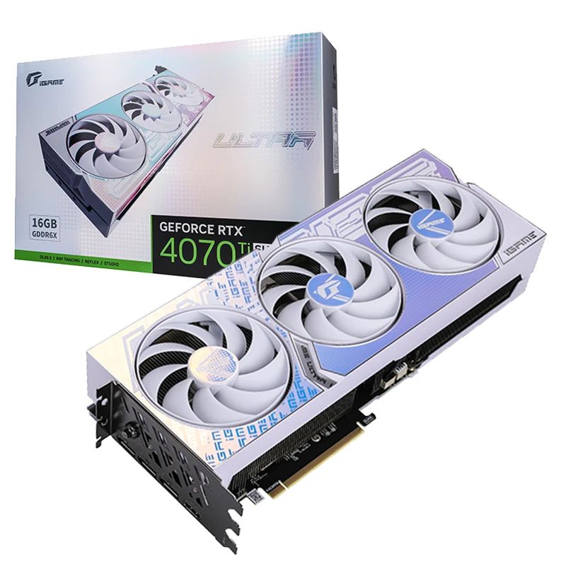 Colorful Видеокарта GeForce RTX 4070 Ti SUPER 16 ГБ (RTX 4070 Ti SUPER Ultra W OC 16GB-V)