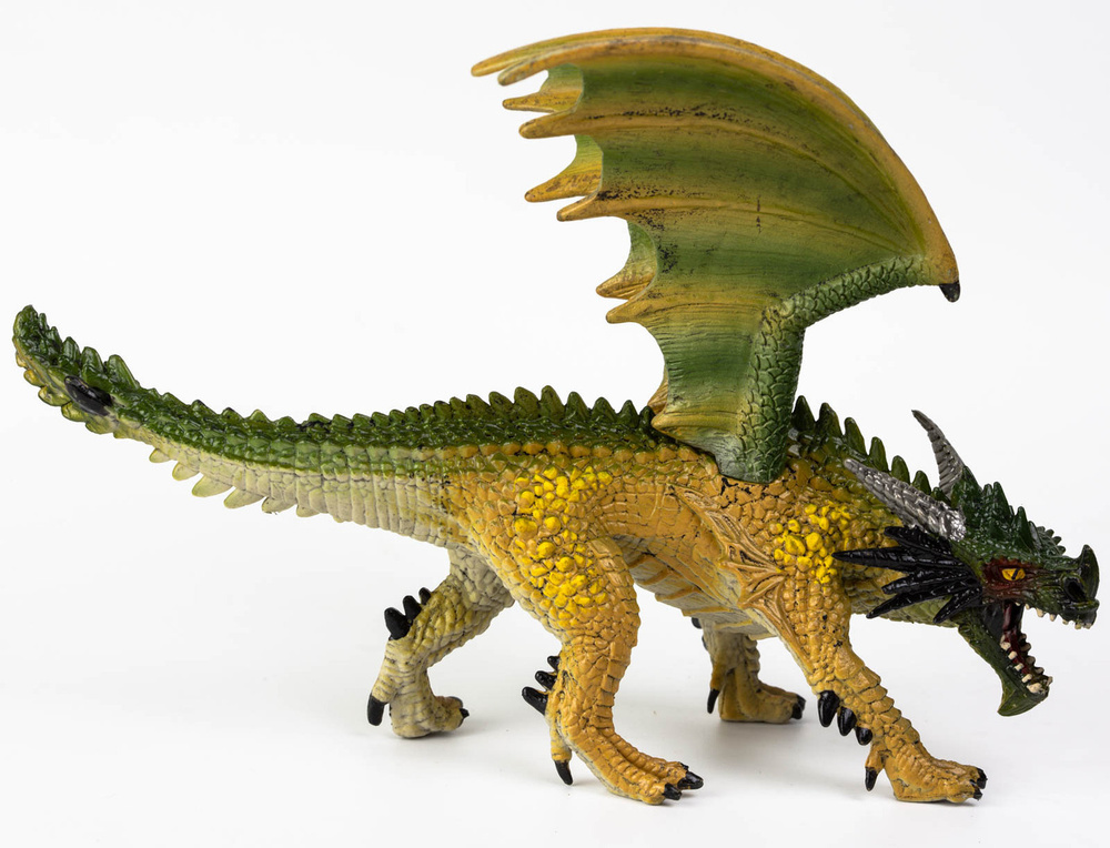 Фигурка животного Derri Animals Зелёный Дракон, для детей, игрушка коллекционная декоративная, 84110, #1