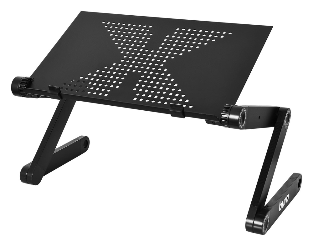 Стол для ноутбука Buro BU-807 столешница металл черный 42x26см  #1